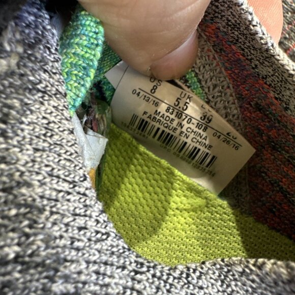 Nike Free RN Flyinit Shoes Women's 8 Multicolor Running Sneakers 831070-108 - Picture 9 of 9